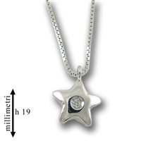 Collana Gemoro Donna in Oro bianco Diamante 0.01 Ct PB1373BIA - PB1373BIA